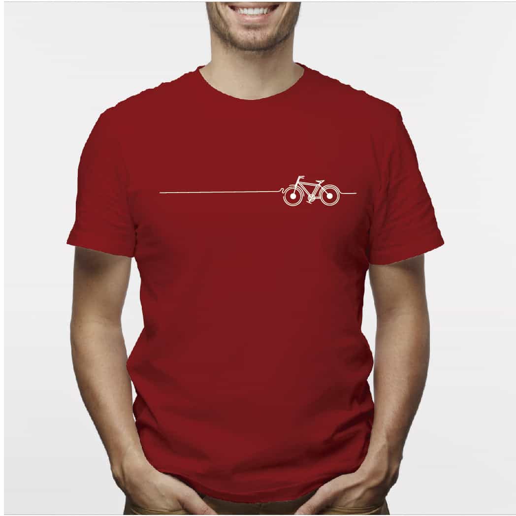 Camisa estampada para hombre  tipo T-shirt Linea bicicleta