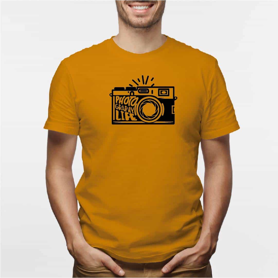 Camisa estampada tipo T- shirt PHOTOGRAPHY LIFE (HOMBRE)