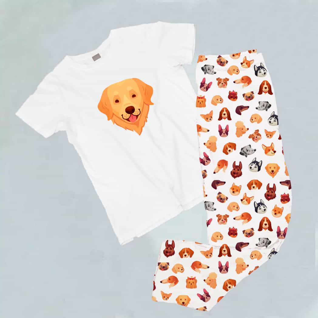 Pijama estampada de pantalón Golden (Perros)