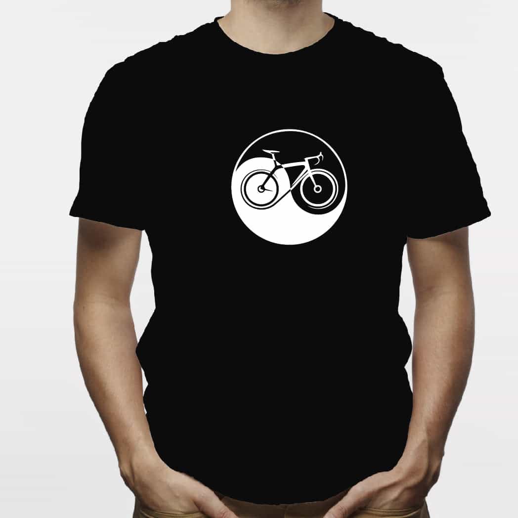 Camisa estampada para hombre  tipo T-shirt YING YANG BICICLETA