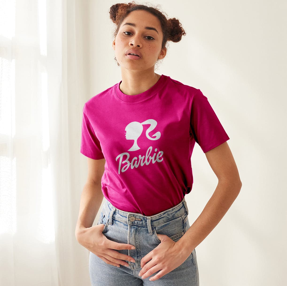 Camisetas Barbie logo 2023 come on lets go party: Moda Retro en Algodón 100% Estampado — foto 2