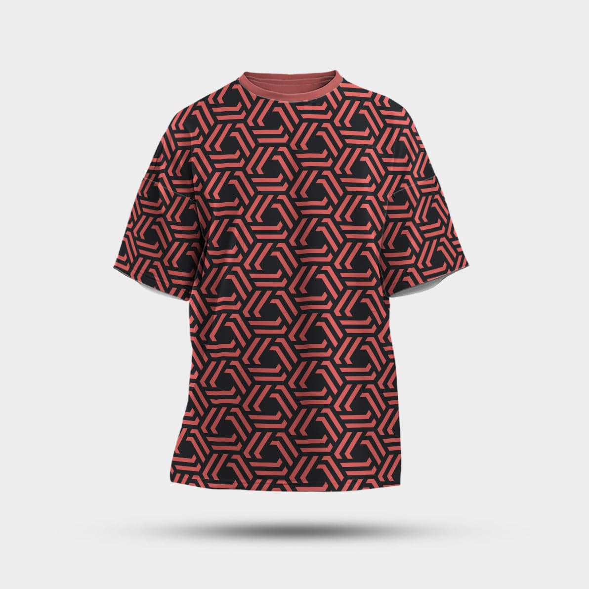 Camiseta Oversize Angulos Abstractos — foto 1