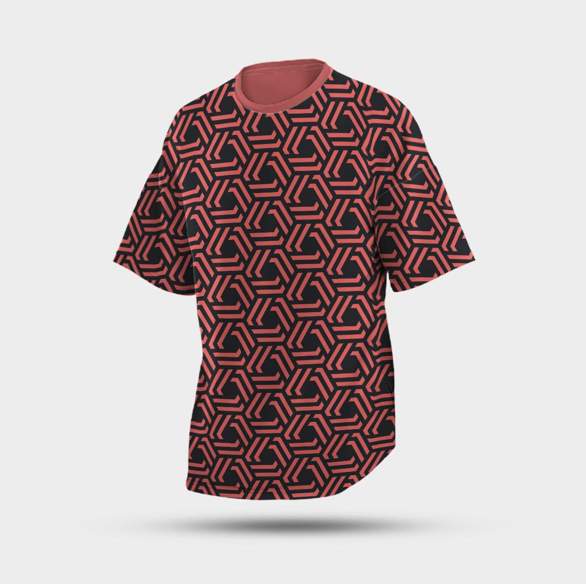 Camiseta Oversize Angulos Abstractos — foto 3