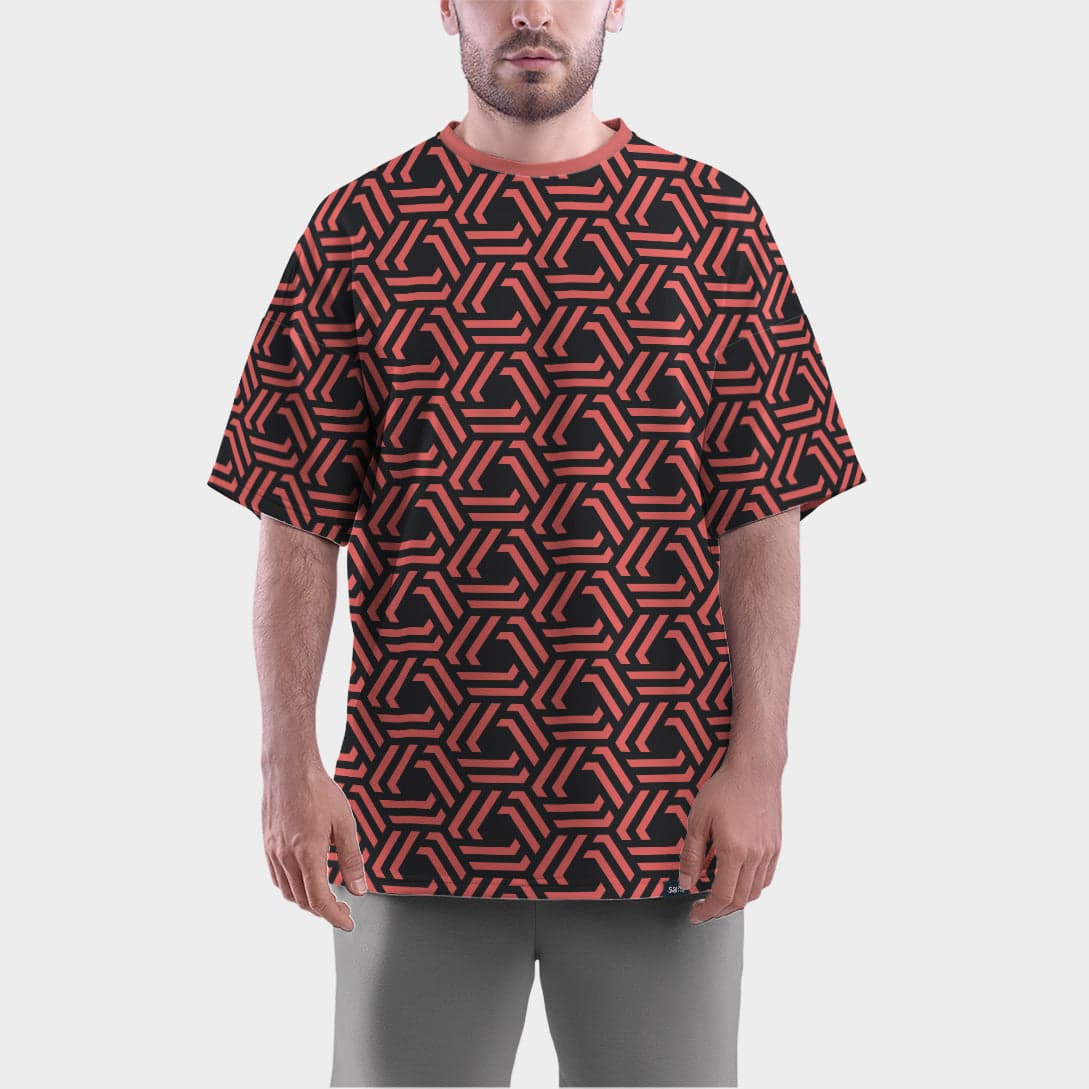 Camiseta Oversize Angulos Abstractos — foto 5