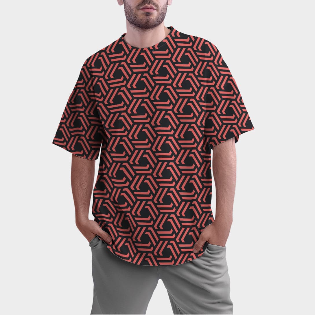 Camiseta Oversize Angulos Abstractos — foto 6