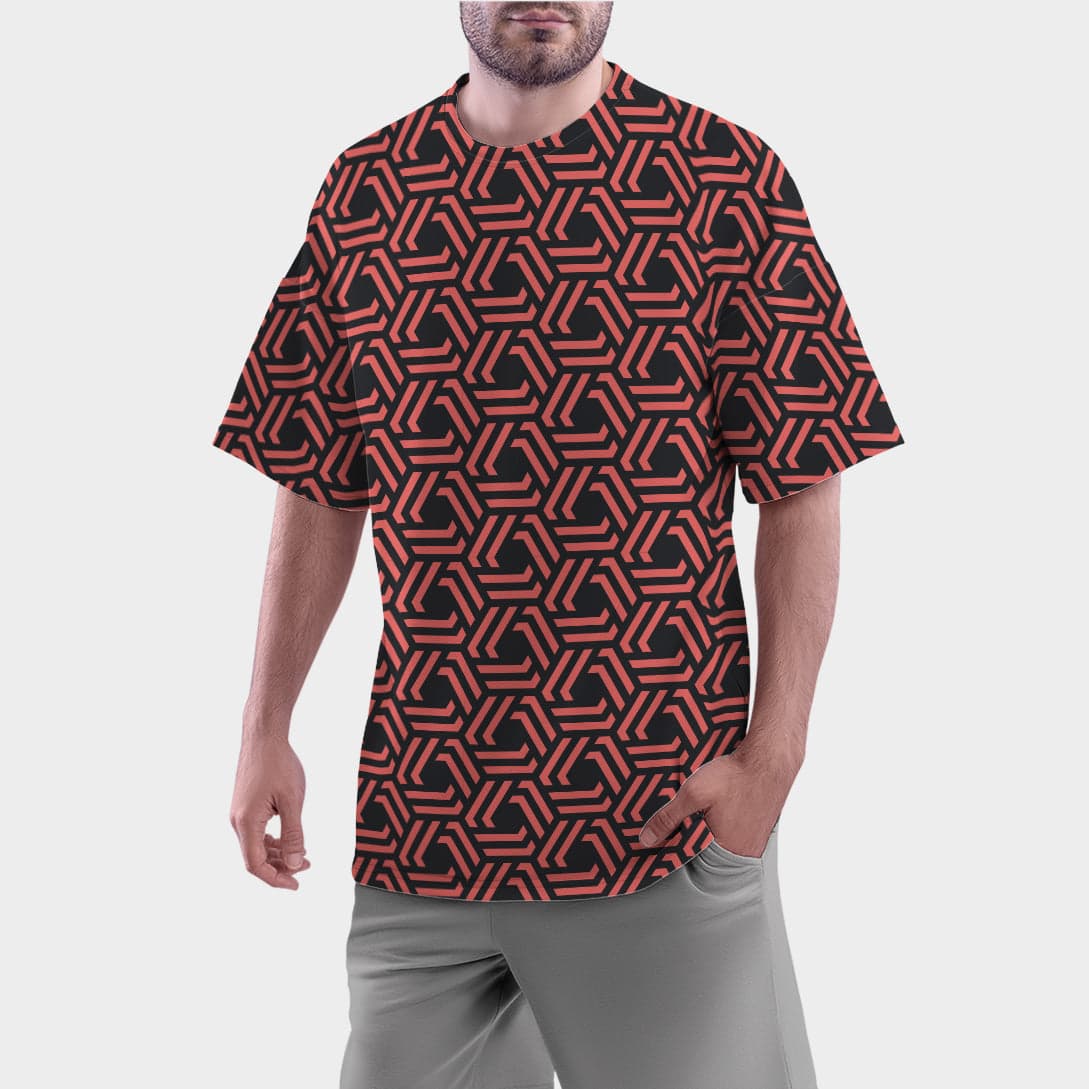 Camiseta Oversize Angulos Abstractos — foto 7