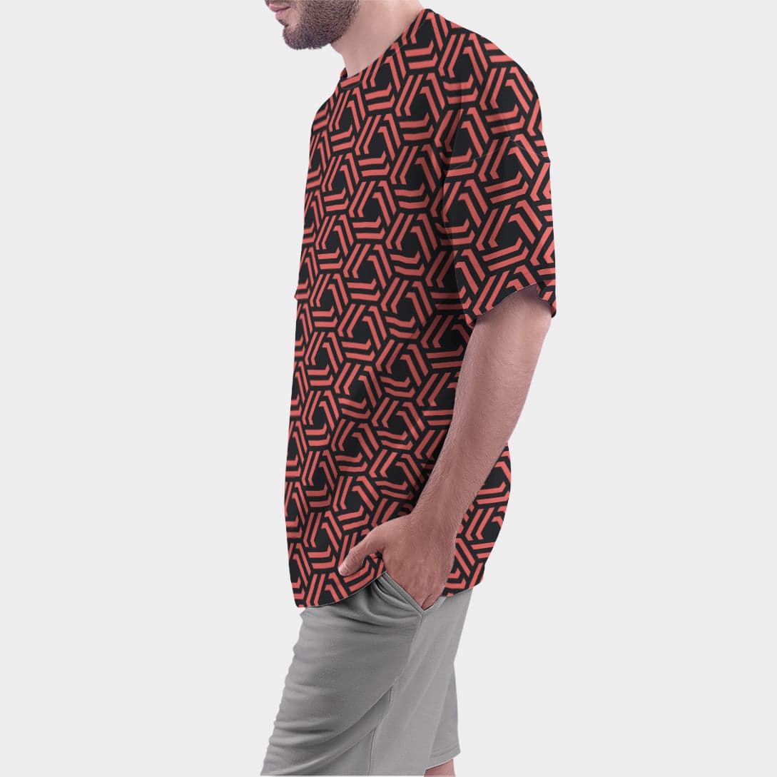 Camiseta Oversize Angulos Abstractos — foto 8