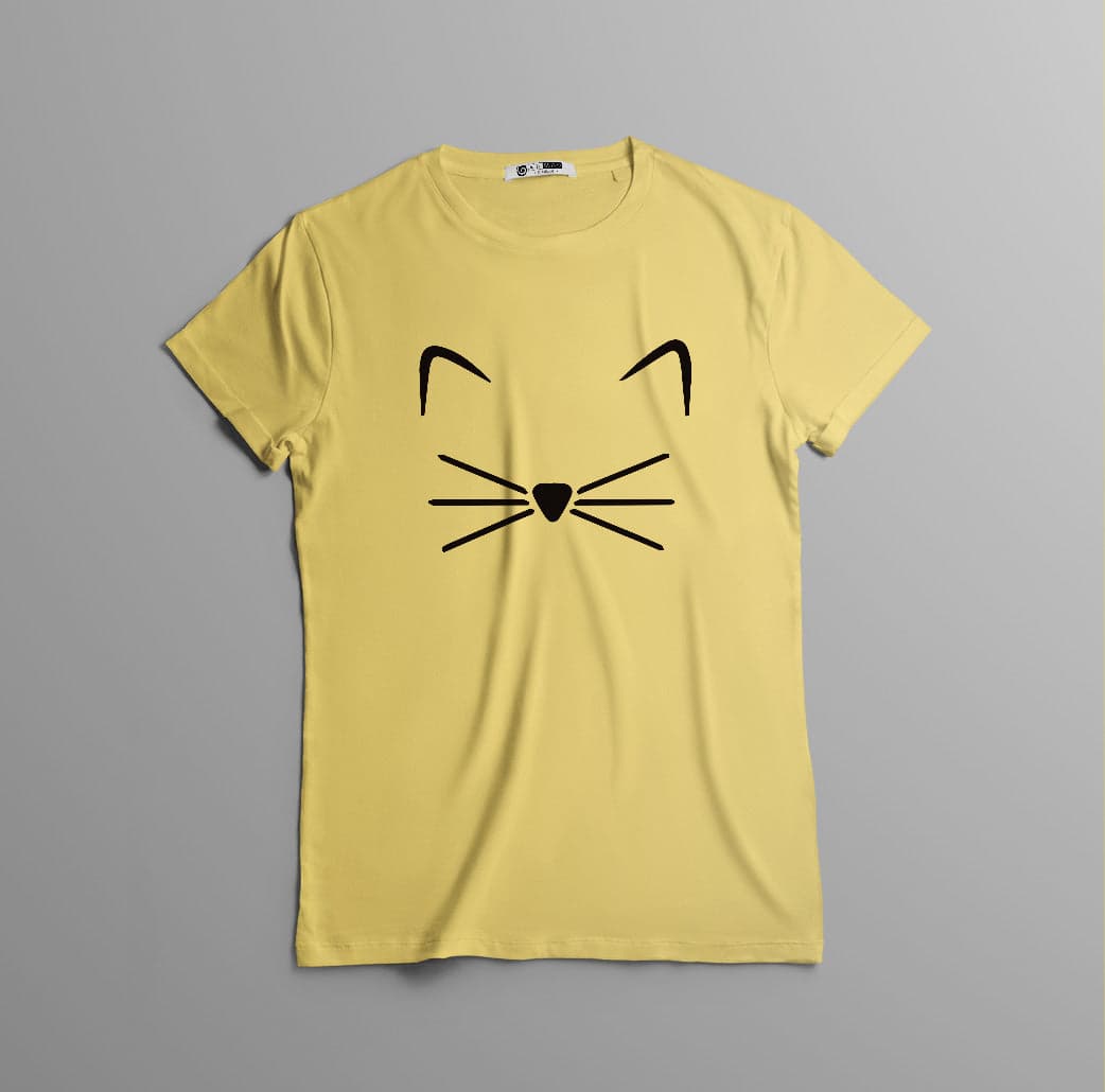 Camisetas estampada tipo T- shirt GATO OREJAS BIGOTES — foto 2