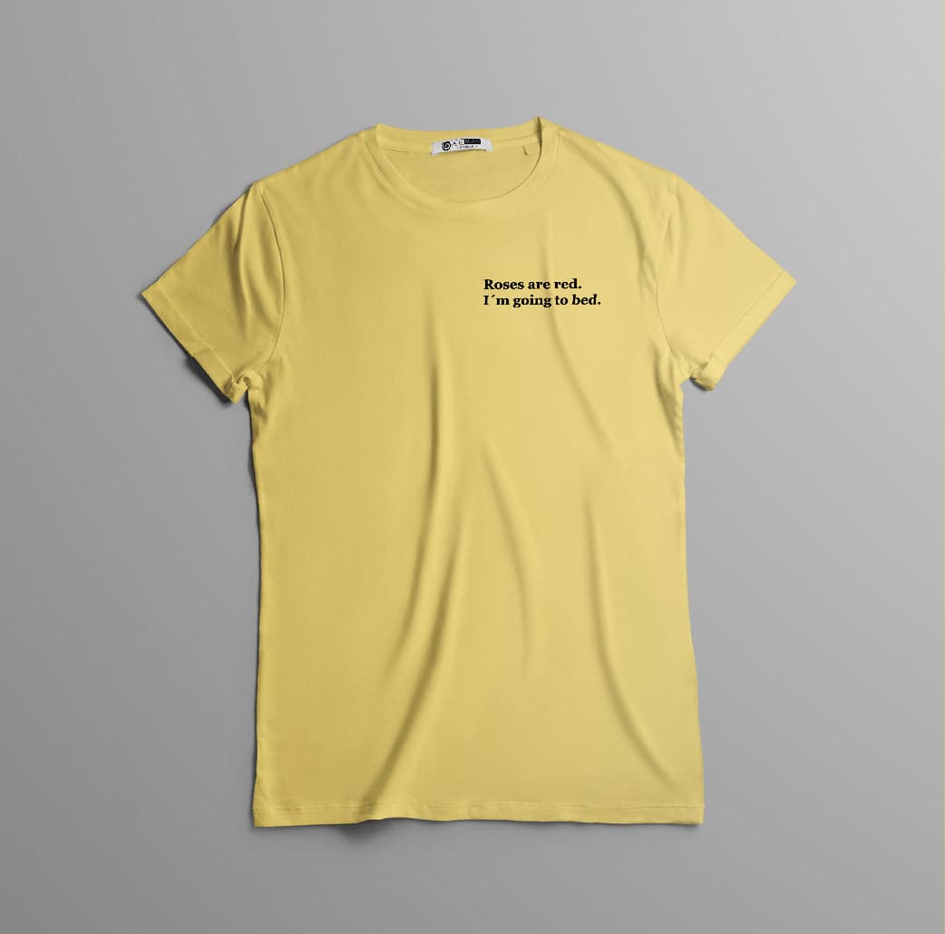 Camiseta Poética 'Roses Are Red' - Dulces Sueños en Algodón Suave — foto 8