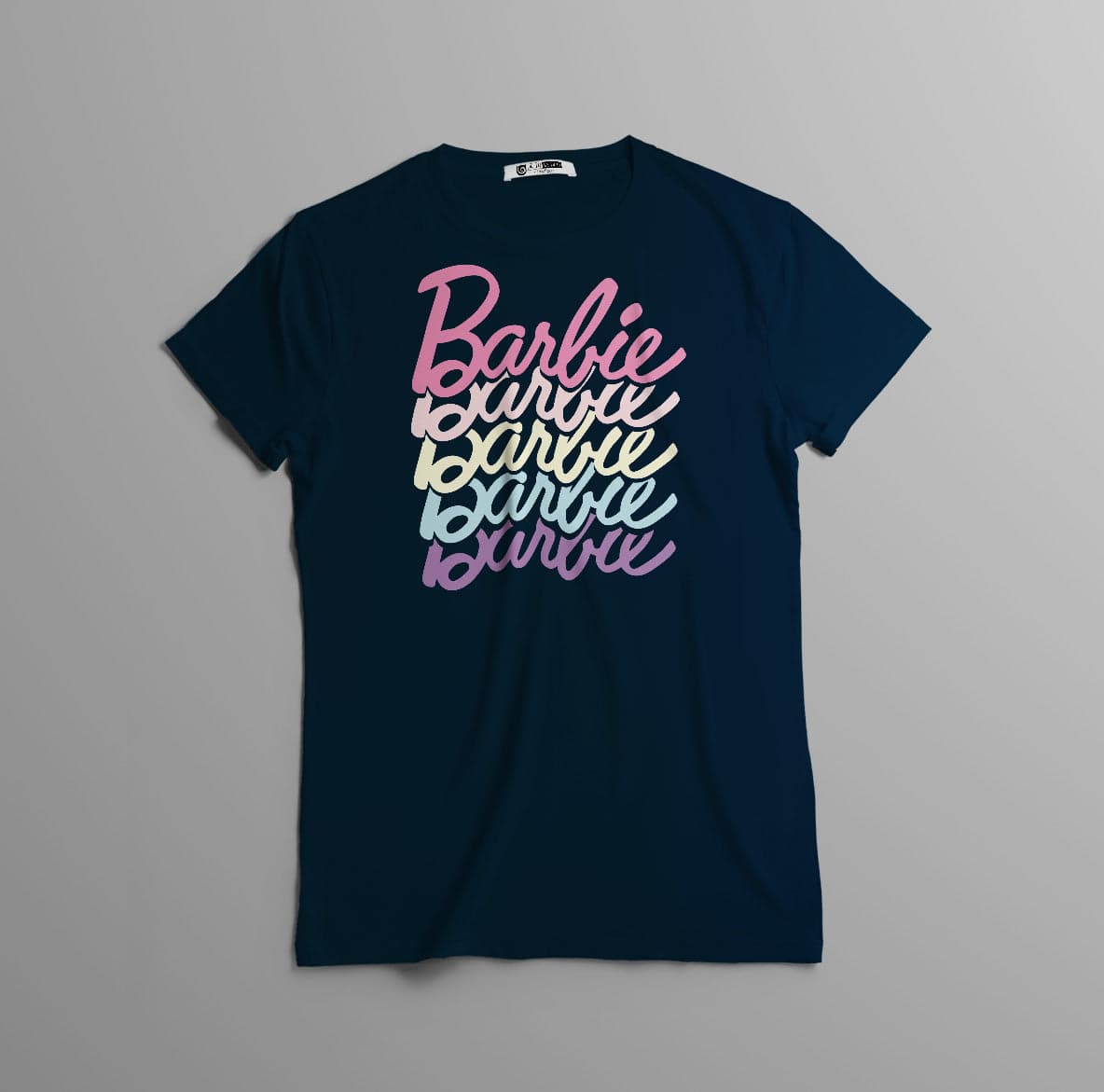 Camisetas Barbie letras de colores pastel: Moda Retro en Algodón 100% Estampado — foto 6