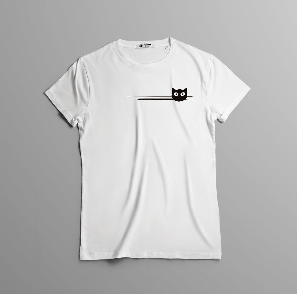 Camisa estampada  tipo T-shirt GATO BOLSILLO TRES LINEAS — foto 5
