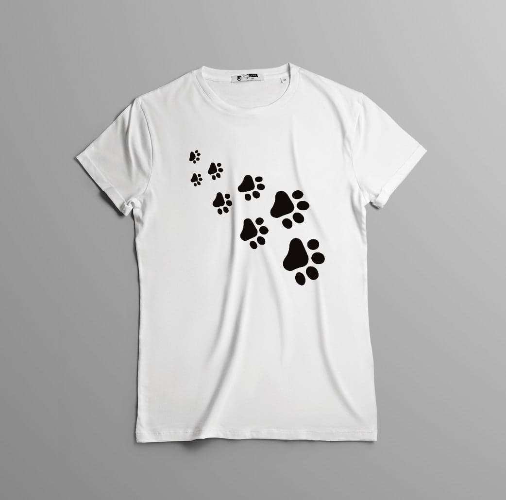 Camisa estampada tipo T-shirt Huellas — foto 1