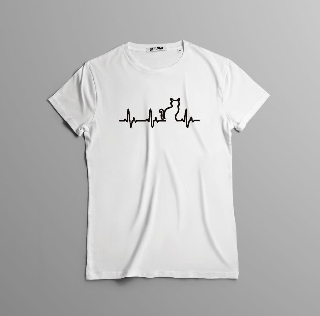 Camiseta estampada T-shirt Pulso GATO — foto 1