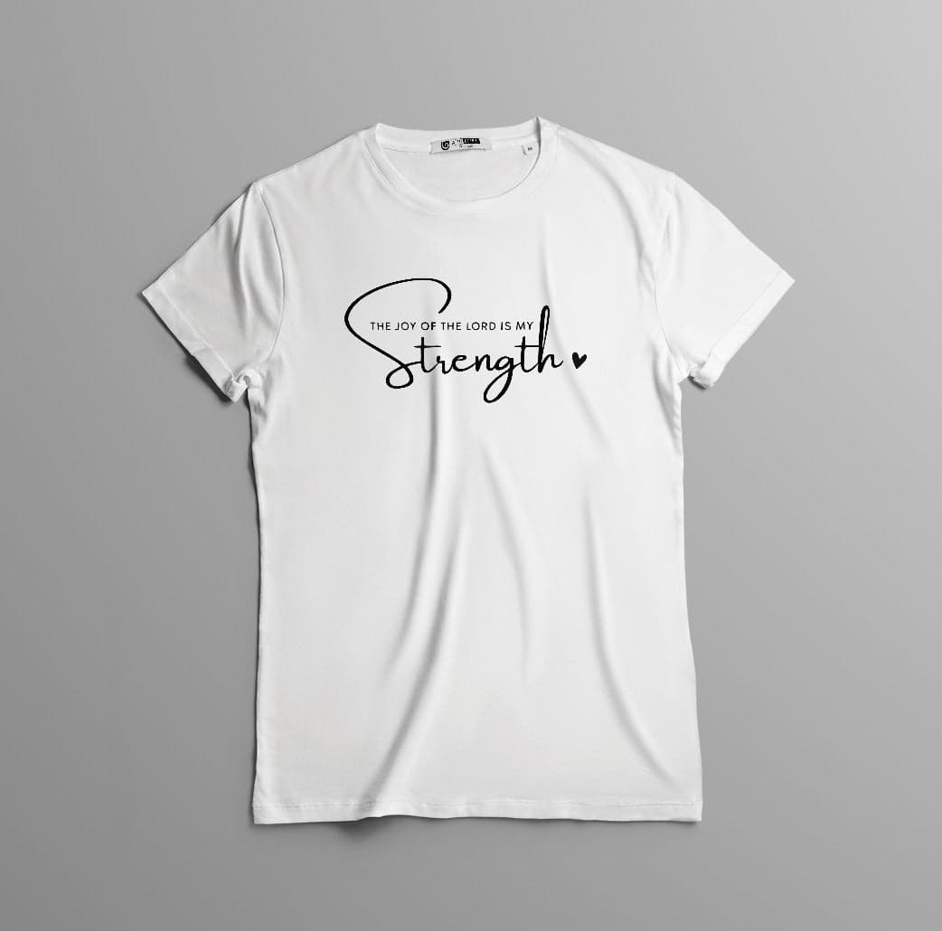 Camiseta 'La Alegría del Señor es mi Fuerza' - Inspiración Espiritual en Algodón de Calidad camiseta cristiana — foto 7