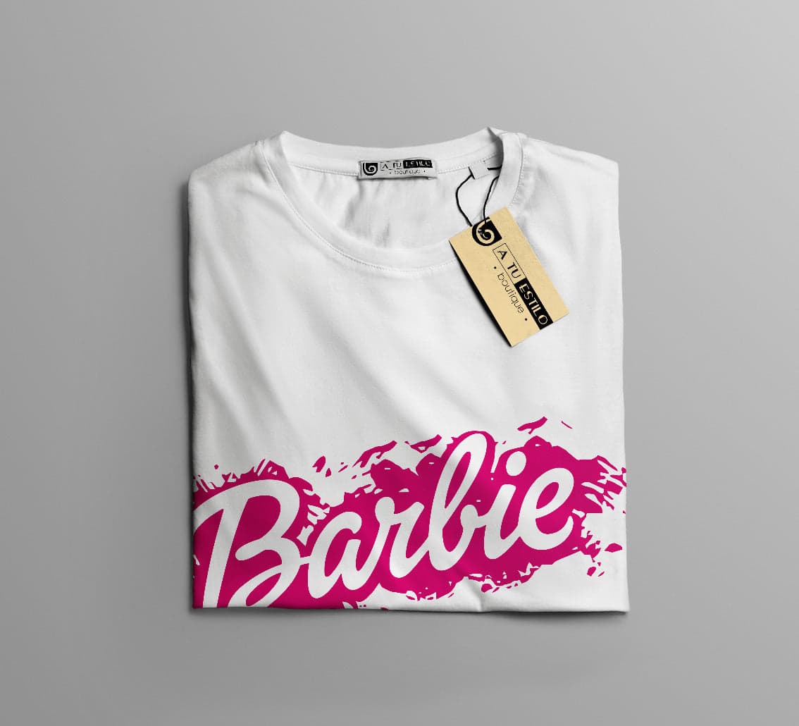Camisetas Barbie efecto pintura: Moda Retro en Algodón 100% Estampado — foto 10