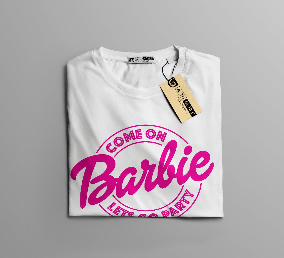 Camisetas Barbie come on lets go party: Moda Retro en Algodón 100% Estampado — foto 12