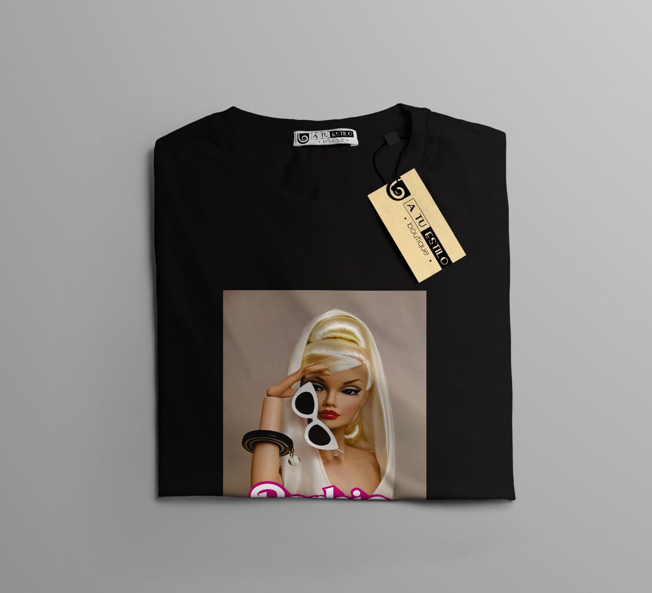 Camisetas Barbie diva con lentes: Moda Retro en Algodón 100% Estampado — foto 12