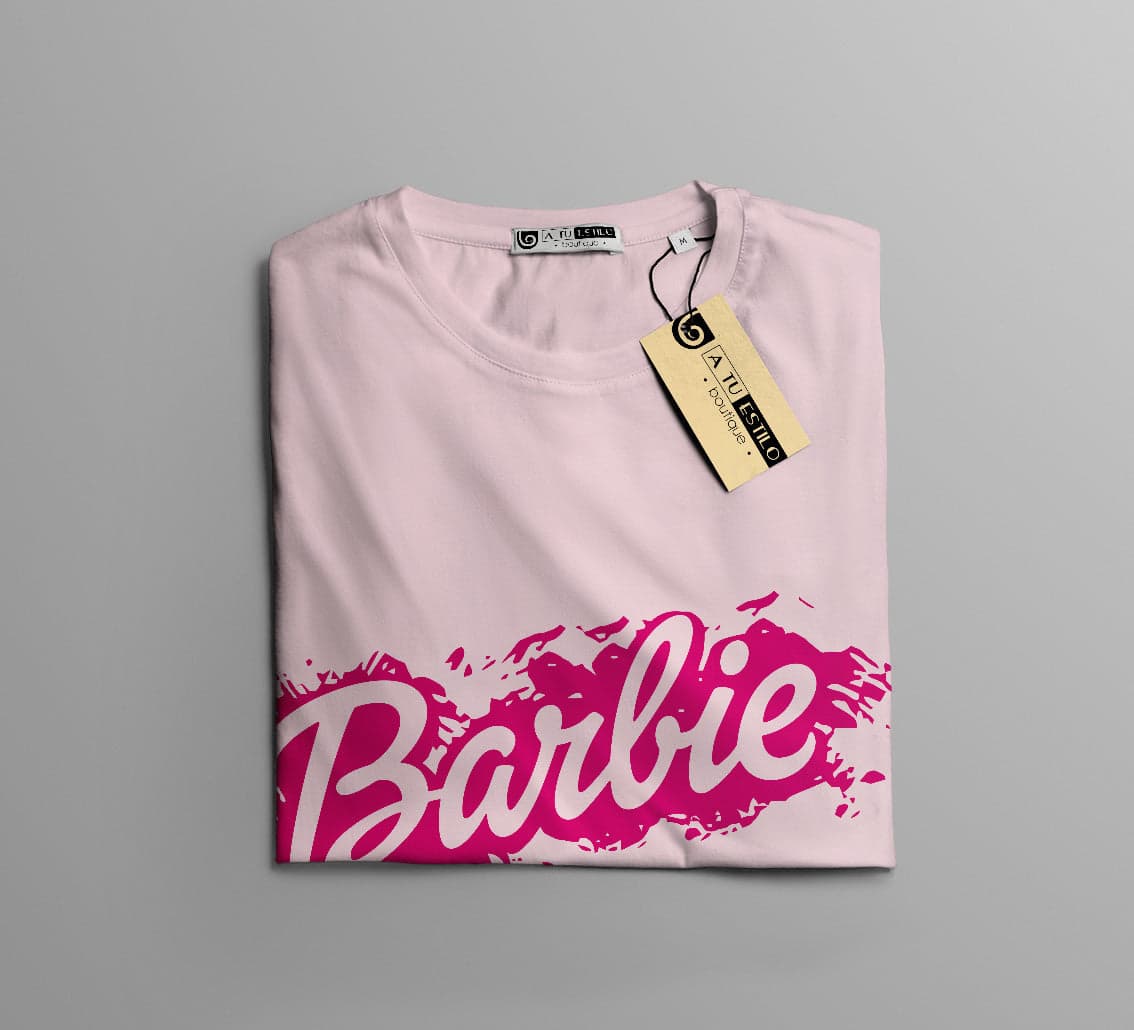 Camisetas Barbie efecto pintura: Moda Retro en Algodón 100% Estampado — foto 13