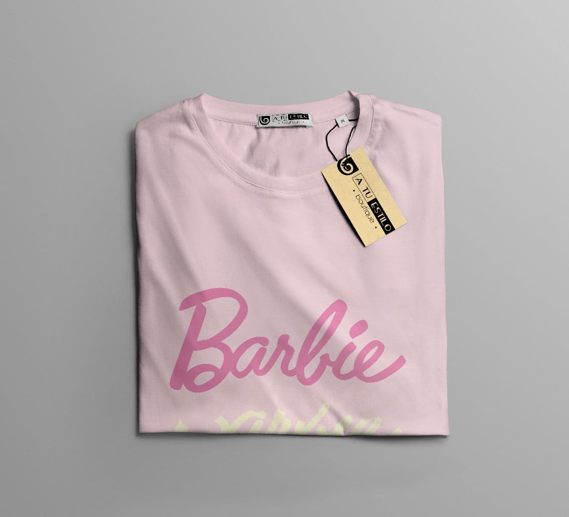 Camisetas Barbie letras de colores pastel: Moda Retro en Algodón 100% Estampado — foto 15