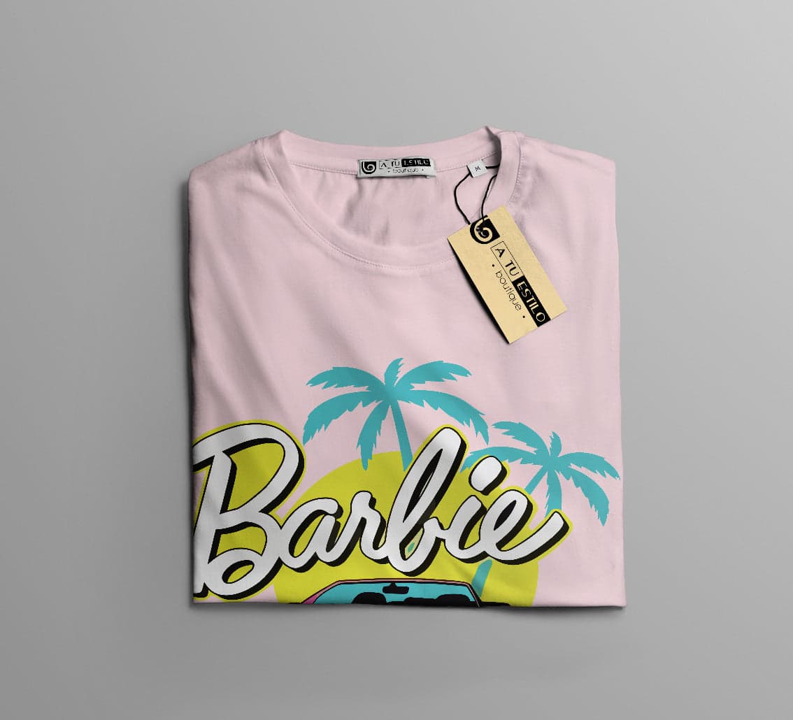 Camisetas Barbie carro barbie: Moda Retro en Algodón 100% Estampado — foto 14