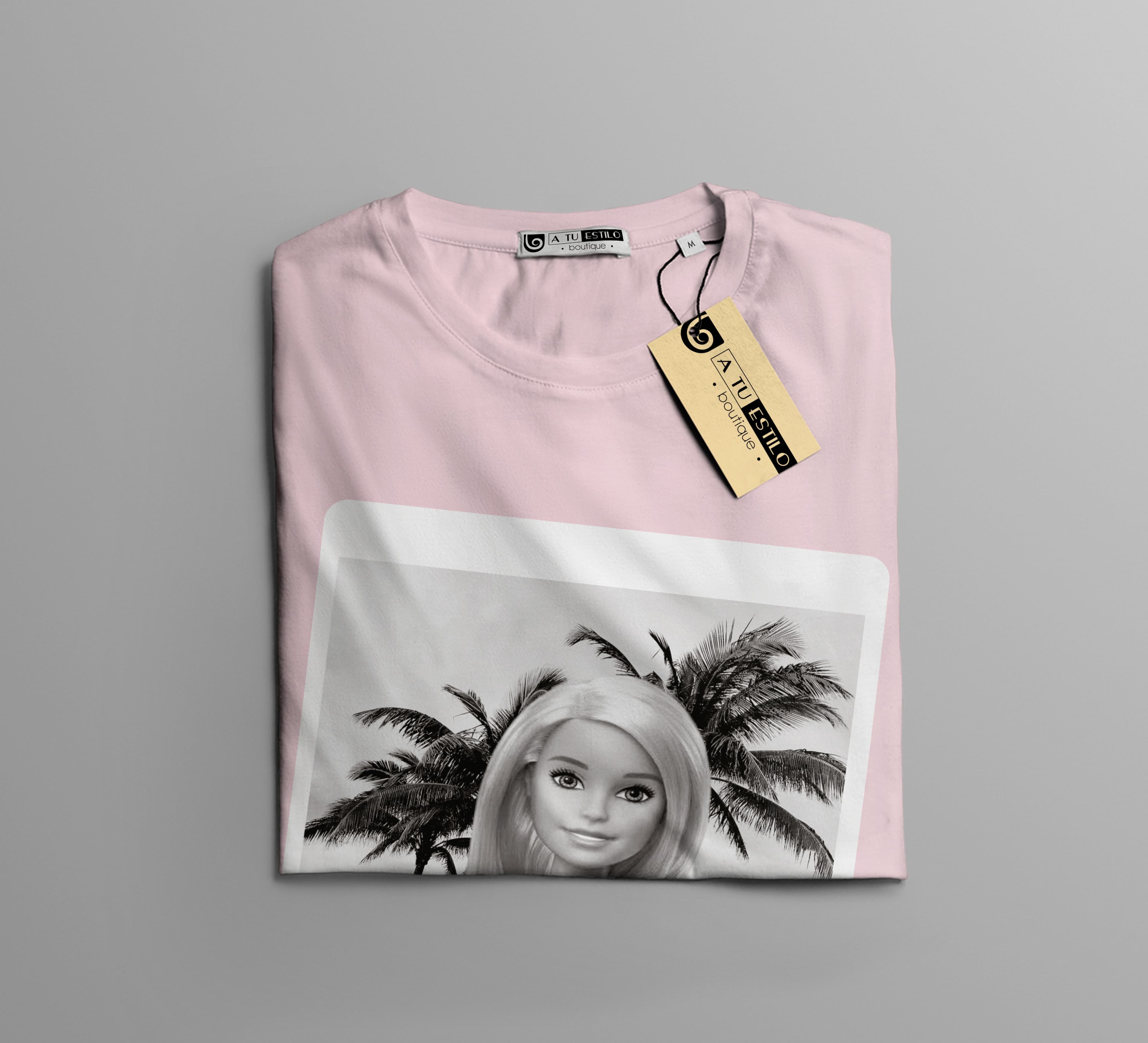 Camisetas Barbie fotografia blanco y negro: Moda Retro en Algodón 100% Estampado — foto 14
