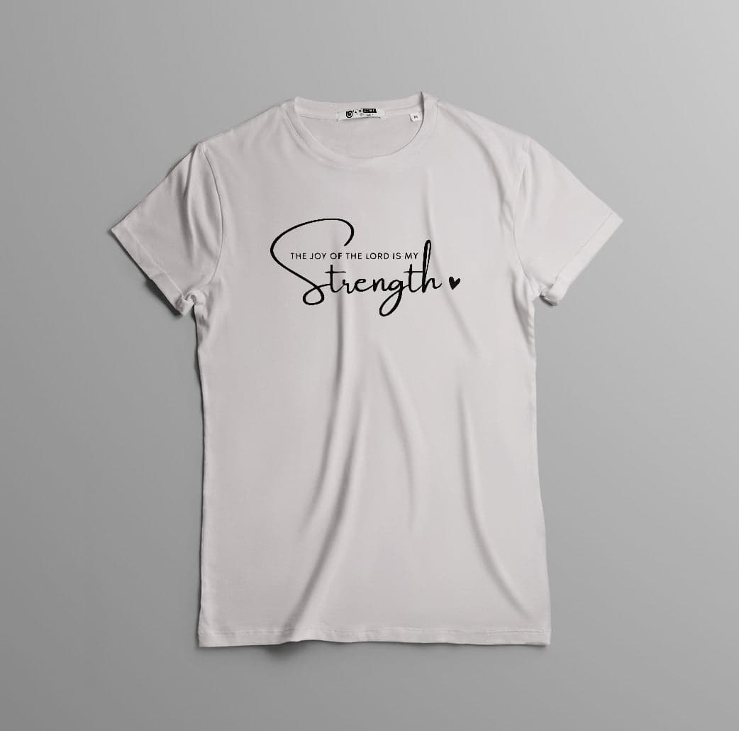 Camiseta 'La Alegría del Señor es mi Fuerza' - Inspiración Espiritual en Algodón de Calidad camiseta cristiana — foto 8