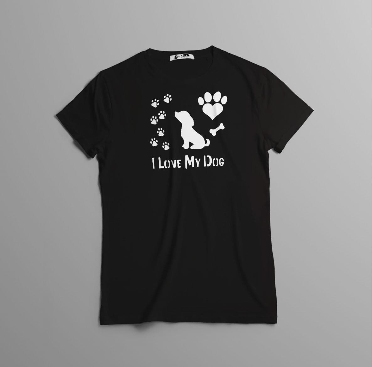 Camisa estampada  tipo T-shirt I love My Dog — foto 3