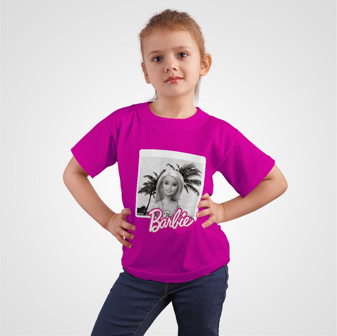 Camisetas Barbie fotografia blanco y negro: Moda Retro en Algodón 100% Estampado — foto 19