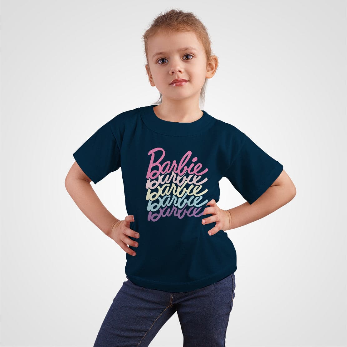 Camisetas Barbie letras de colores pastel: Moda Retro en Algodón 100% Estampado — foto 16