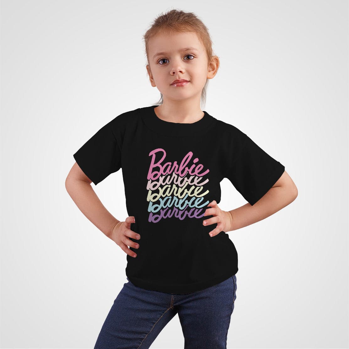Camisetas Barbie letras de colores pastel: Moda Retro en Algodón 100% Estampado — foto 19