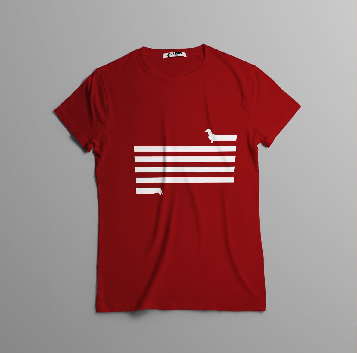 Camiseta estampada tipo T-shirt  PERRO SALCHICHA — foto 4