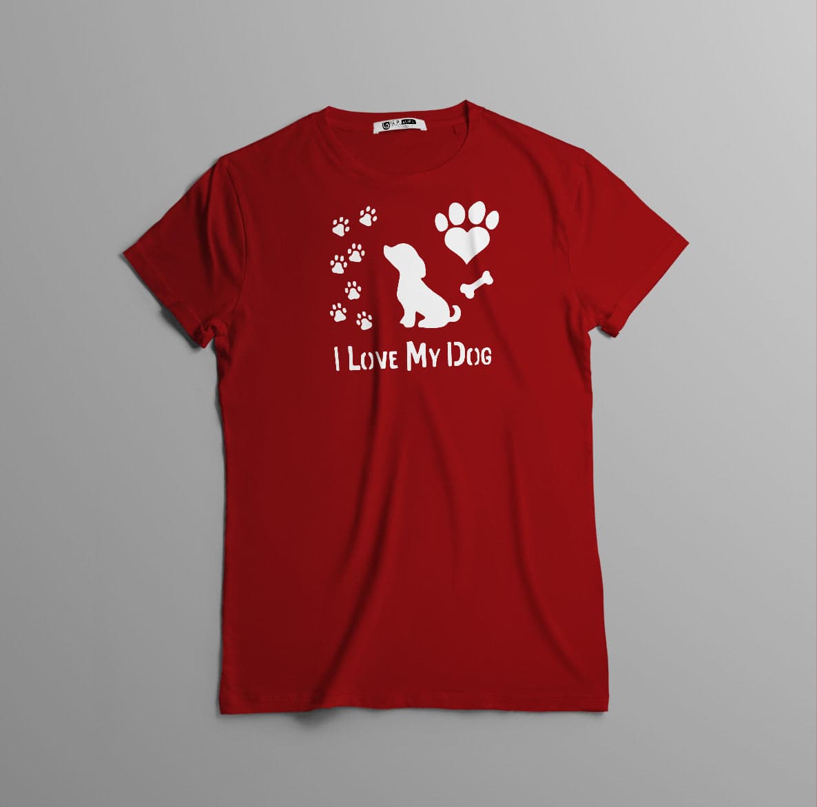 Camisa estampada  tipo T-shirt I love My Dog — foto 4