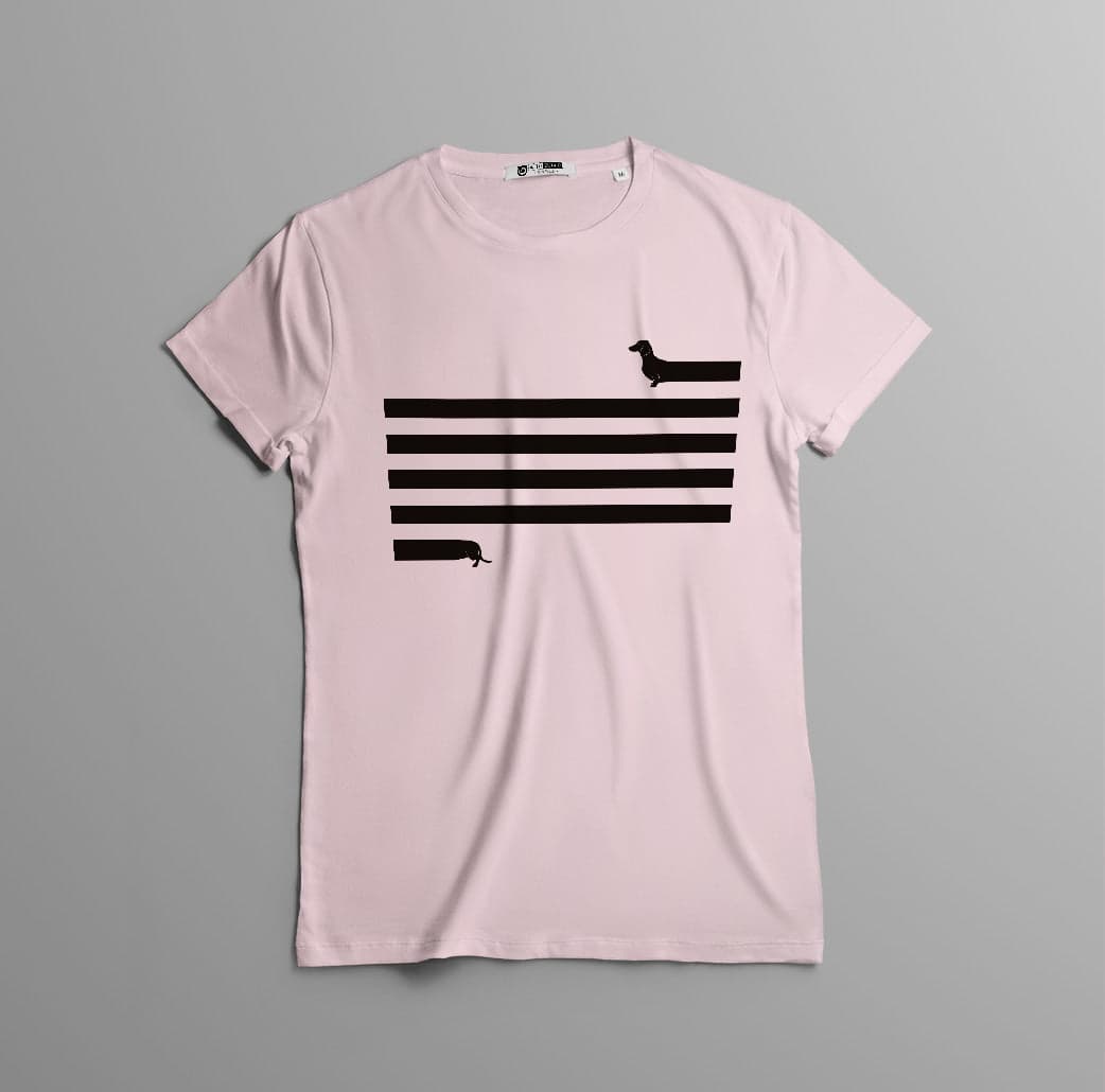 Camiseta estampada tipo T-shirt  PERRO SALCHICHA — foto 5