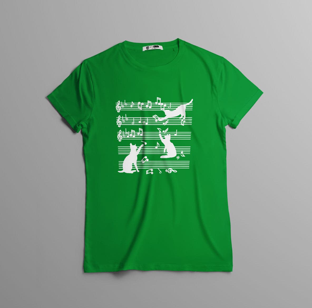 Camisa estampada tipo T- shirt GATO PARTITURA — foto 3