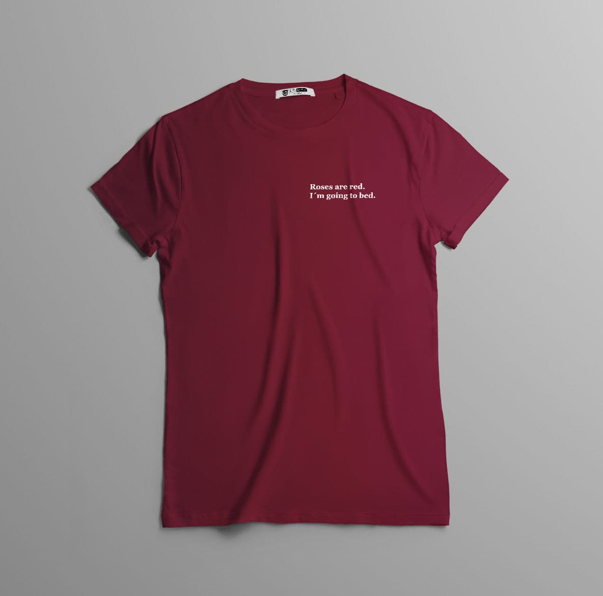 Camiseta Poética 'Roses Are Red' - Dulces Sueños en Algodón Suave — foto 2