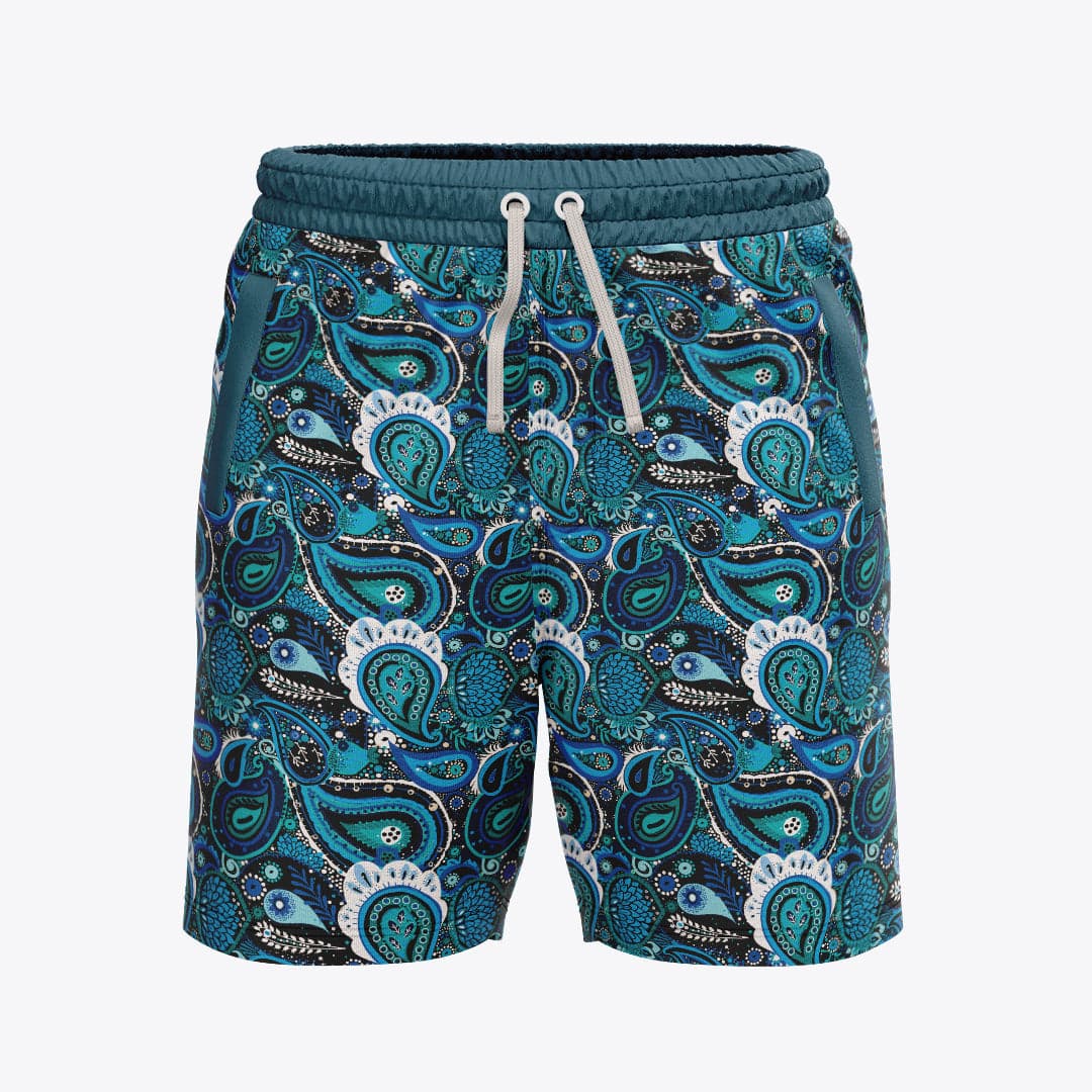 Bermudas / pantalonetas para caballero estampadas Azul — foto 1