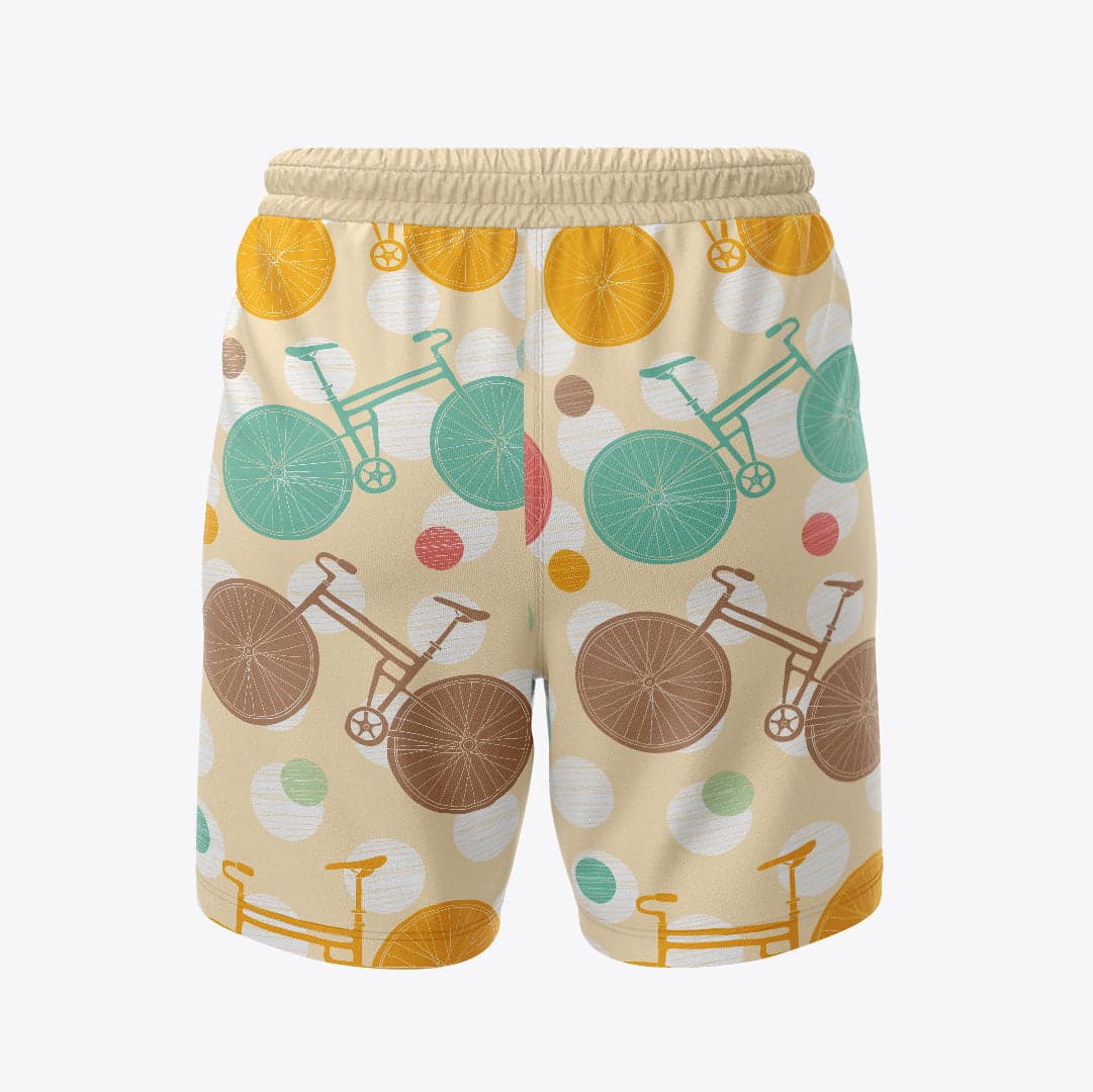 Bermudas / pantalonetas para caballero estampadas Bicicleta gris de colores — foto 2