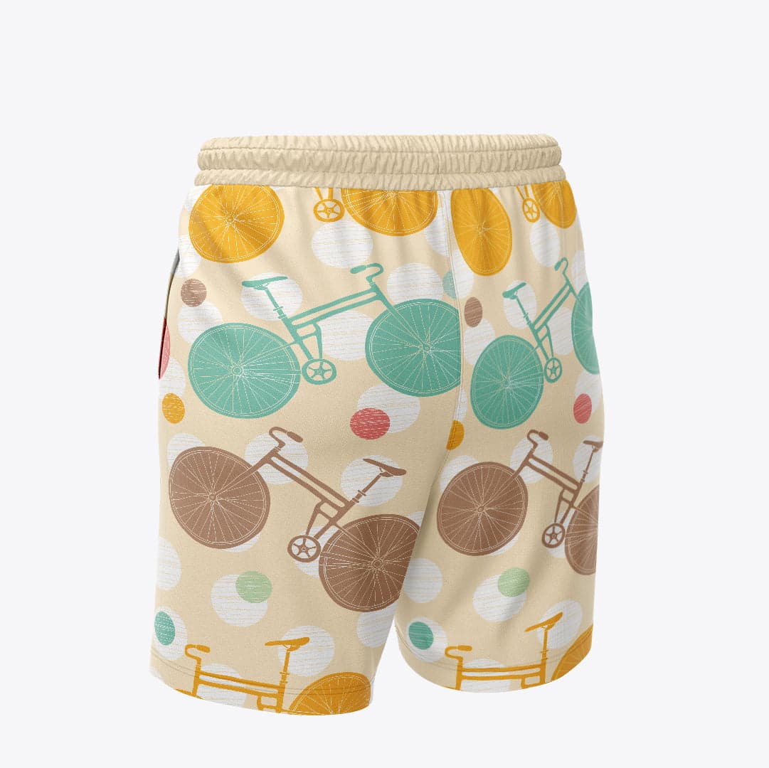 Bermudas / pantalonetas para caballero estampadas Bicicleta gris de colores — foto 3