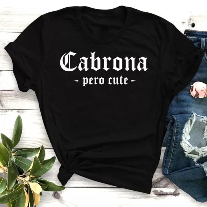 Camiseta estampada T-shirt Cabrona pero Cute — foto 1