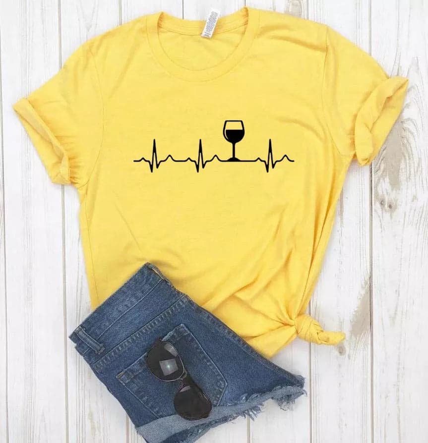 Camisa estampada tipo T-shirt Pulso Copa Vino — foto 2