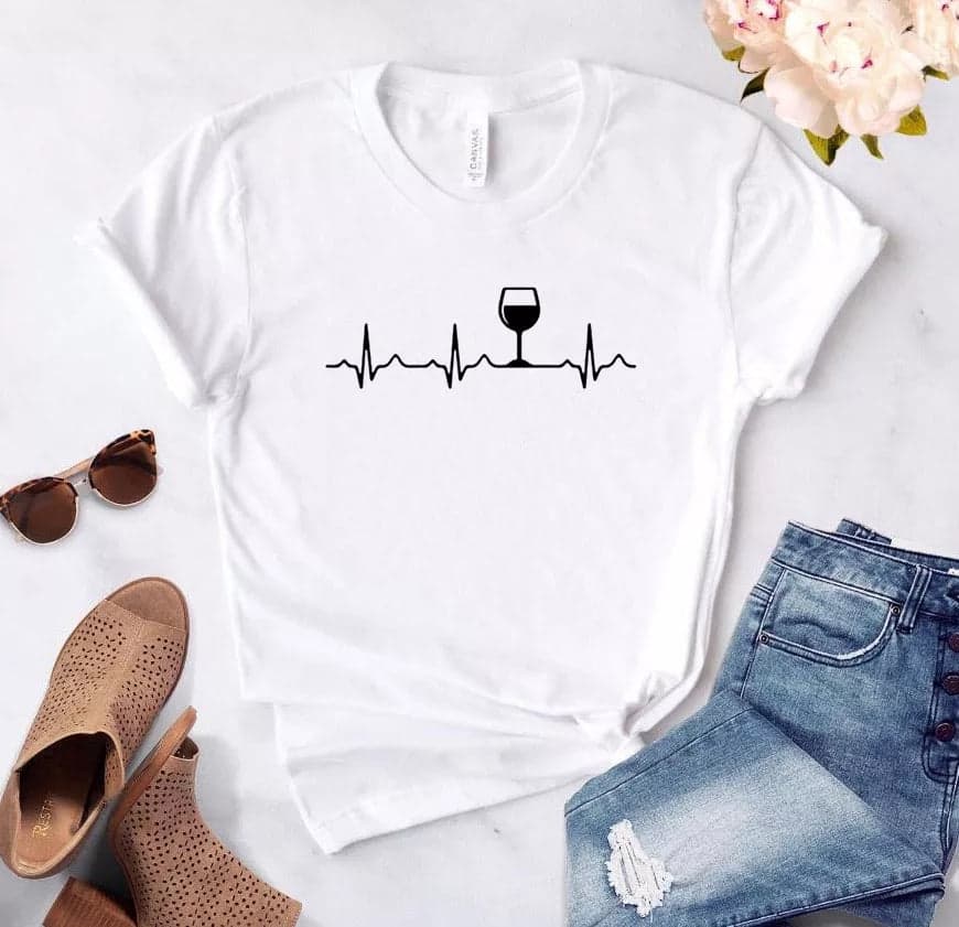 Camisa estampada tipo T-shirt Pulso Copa Vino — foto 3