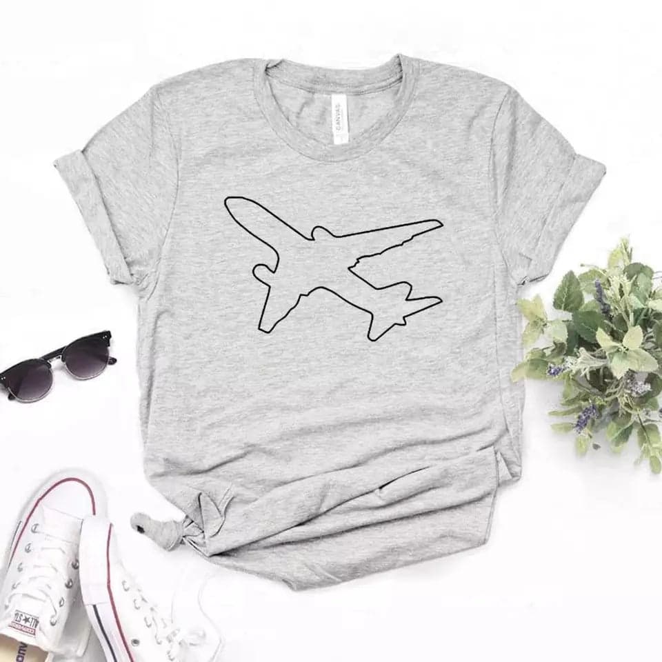 Camiseta estampada tipo T-shirt  Avión — foto 3