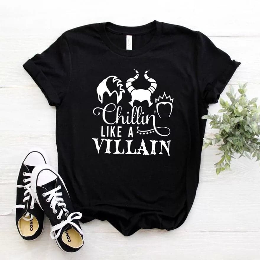 Camiseta estampada tipo T-shirt Chillin Like A Villain — foto 3