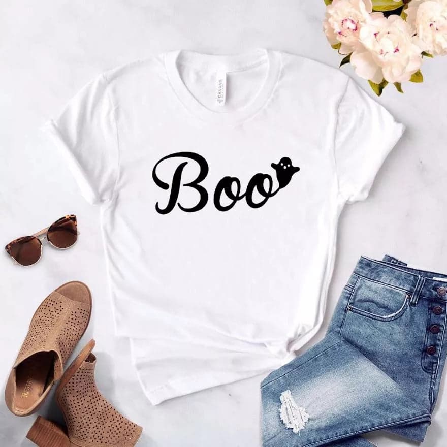 Camisa estampada tipo T-shirt Boo fantasma — foto 2