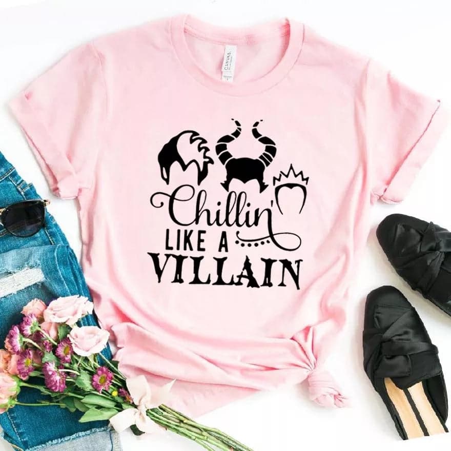 Camiseta estampada tipo T-shirt Chillin Like A Villain — foto 4