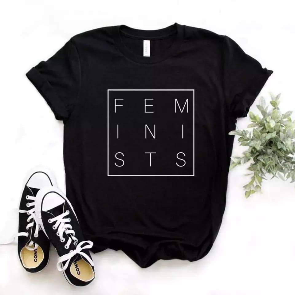 Camiseta estampada tipo T- shirt FEMINIST CUADRADO — foto 3
