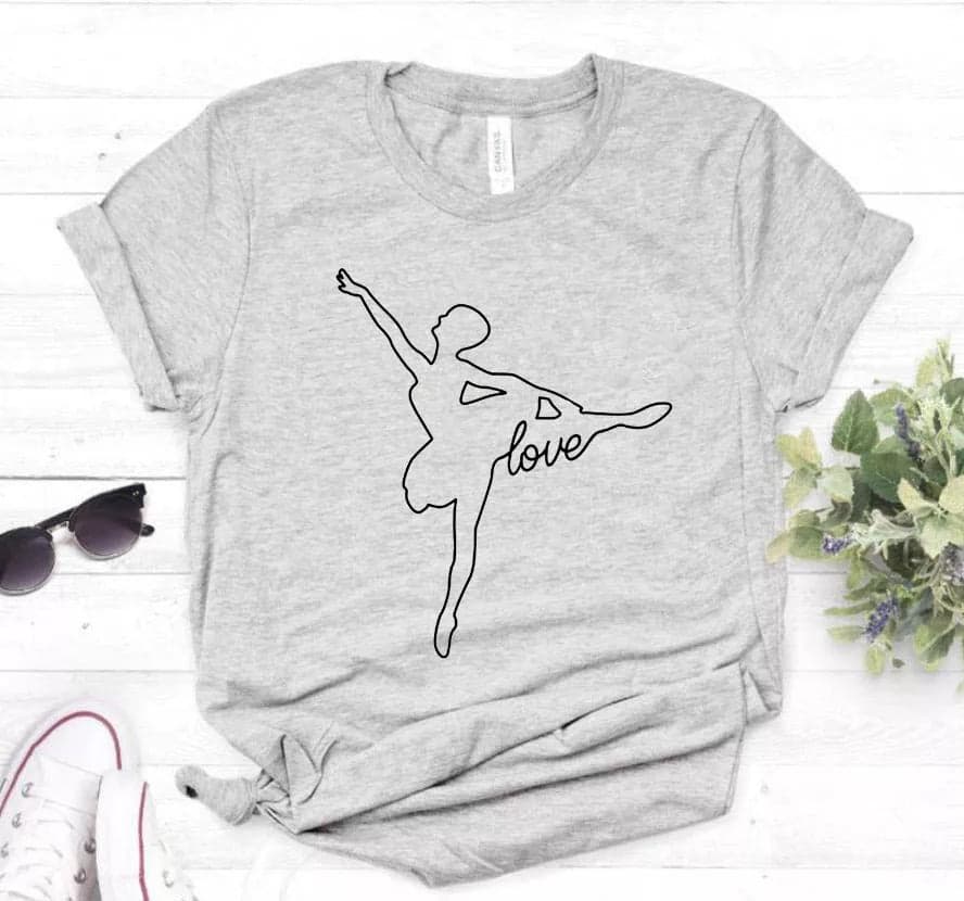 Camiseta Estampada T-shirt  Bailarina Love — foto 6