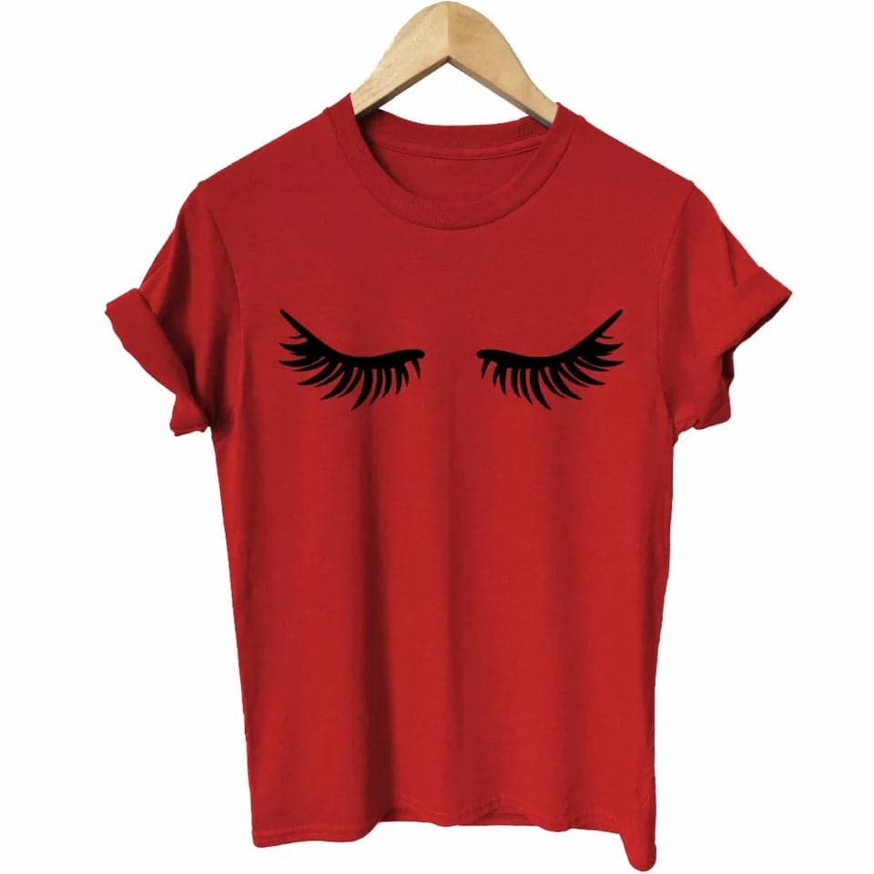 Camiseta estampada T-shirt Pestañas — foto 6