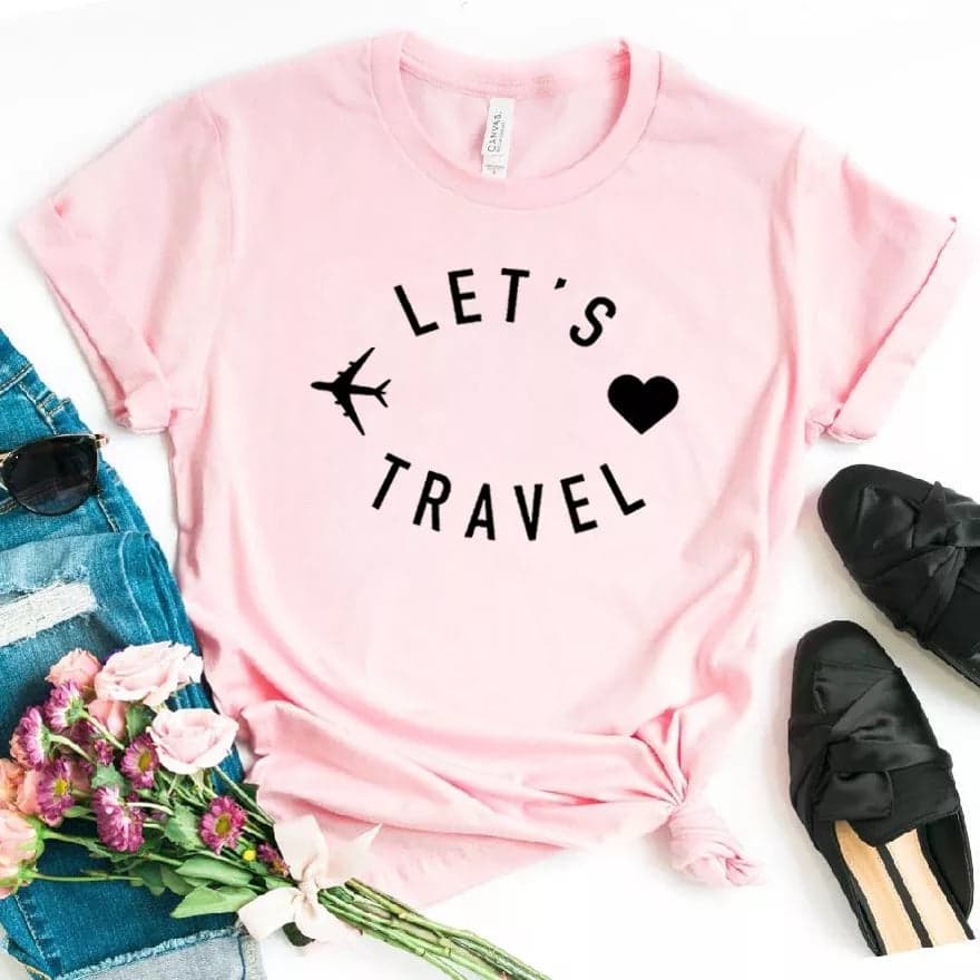Camisa estampada tipo T-shirt Let's Travel — foto 5
