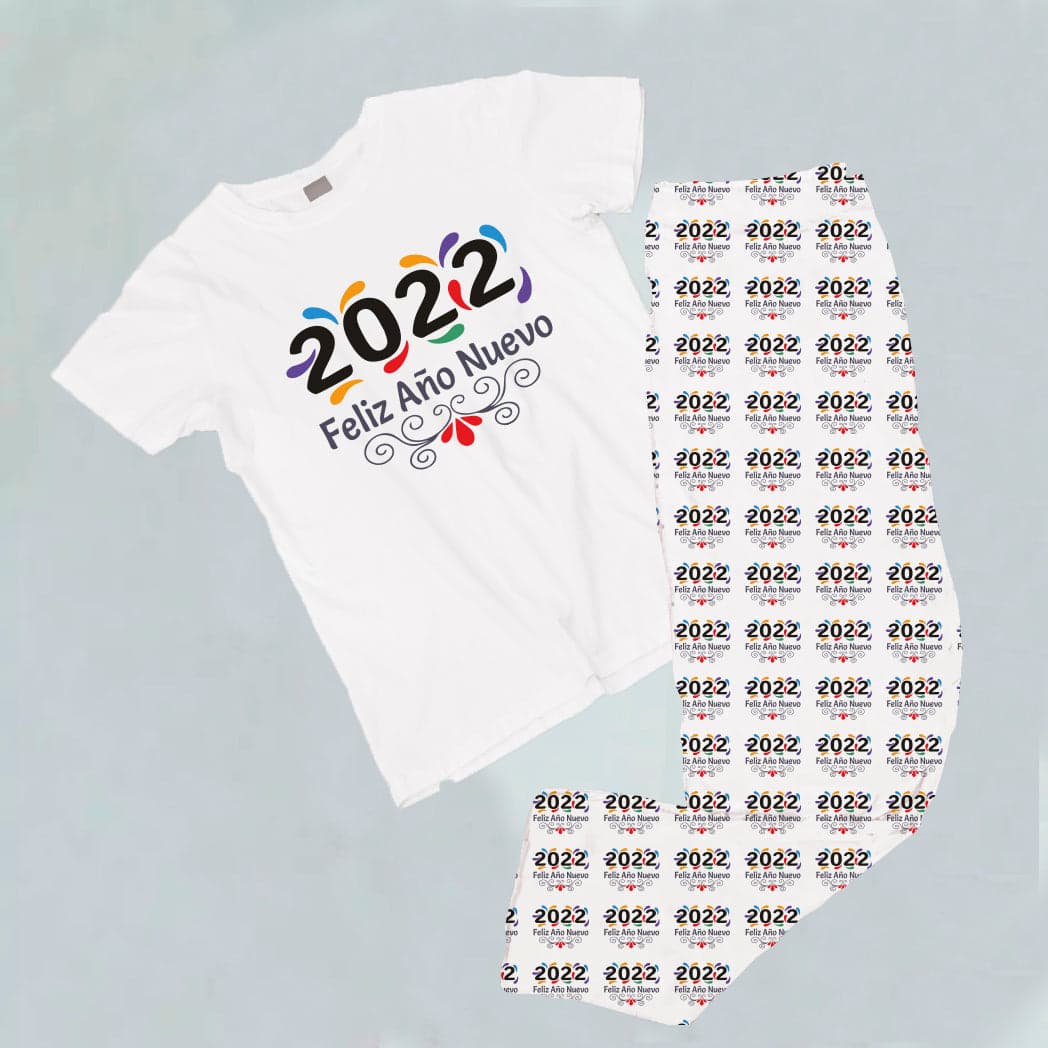 Pijama estampada de pantalón Largo (NAVIDAD) 2022 feliz año nuevo — foto 1
